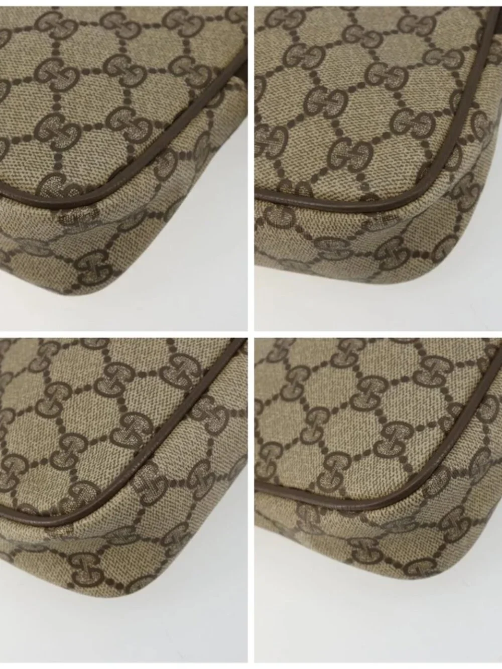 GUCCI GG Supreme Shoulder Bag PVC Beige Gold 119 02 068 Auth 182214 - Picture 16 of 16